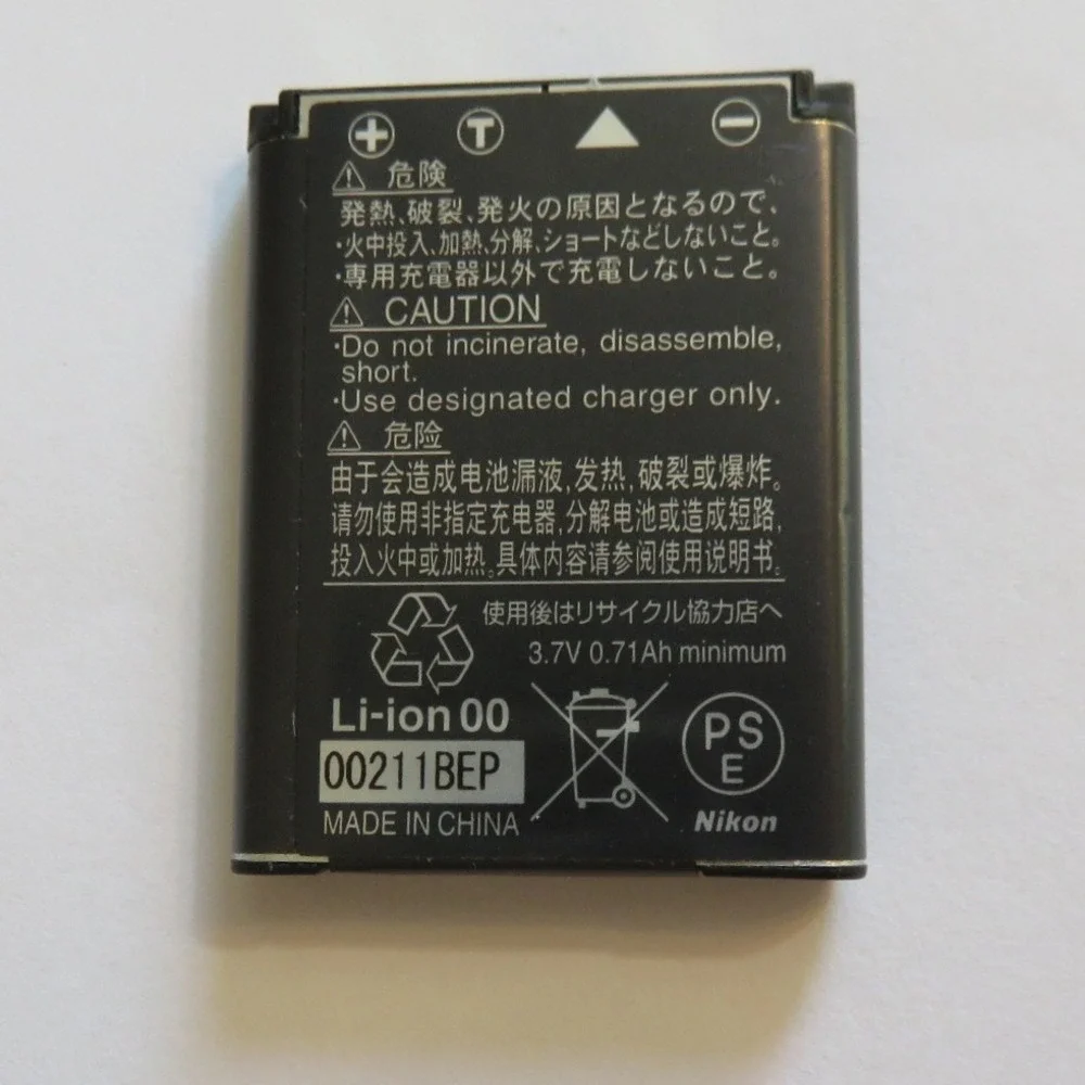 Nikon EN-EL10 Lithium Ion Battery Pack 3.7V 740mAh 2.8Wh for Coolpix Cameras